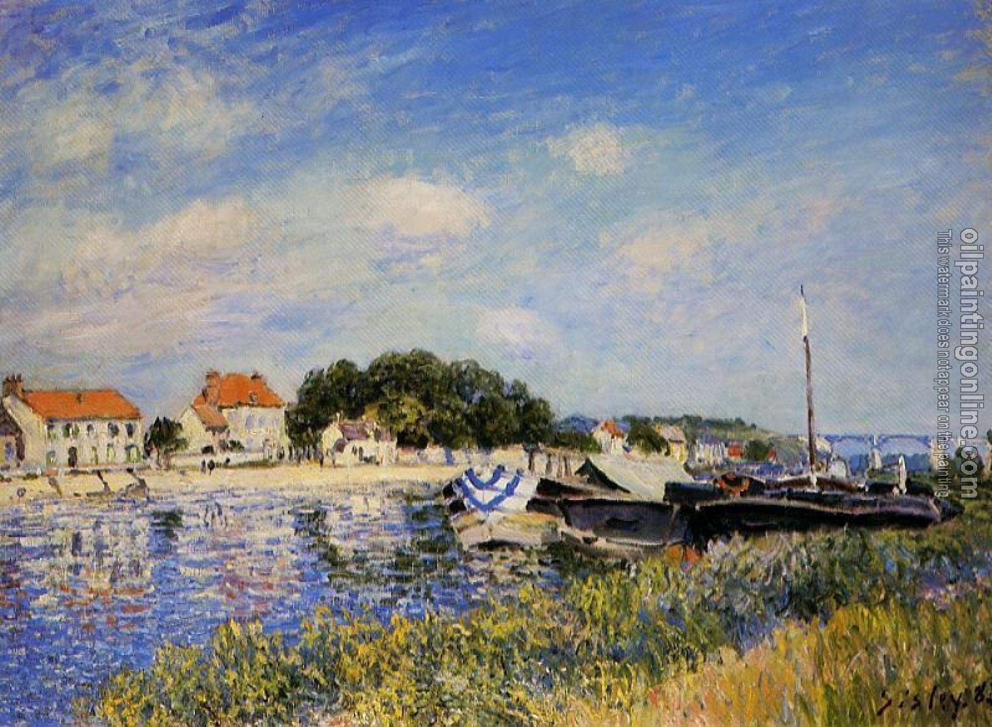 Sisley, Alfred - Banks of the Loing at Saint-Mammes